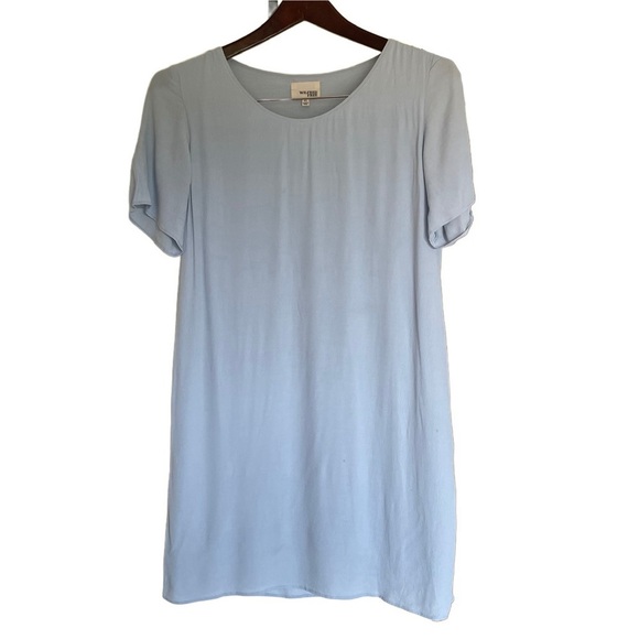 Wilfred Free by Aritzia Baby Blue Teigen Minimalist T-Shirt Dress XS - Picture 2 of 8